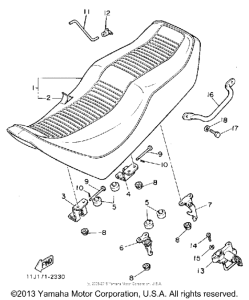 XZ550RJ Сиденье