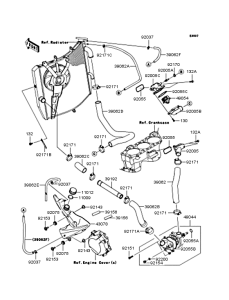 ZX1000 Патрубки охлаждения