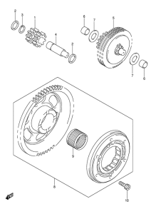 DR-Z400 Муфта стартера