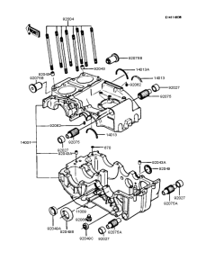 Z250 Картер двигателя