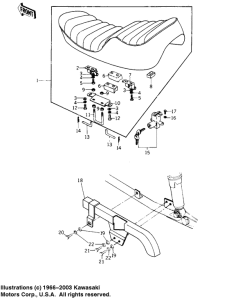 KZ1000 Seat / chain cover