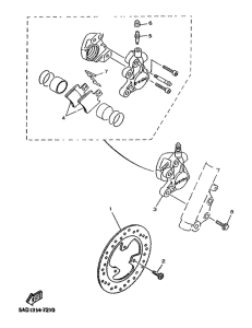 YN50R Передний суппорт