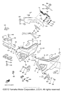 XVZ13DAC Боковые обтекатели