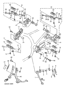 XJ900S Stand. footrest