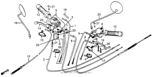 NC50 Control levers + switches + cables