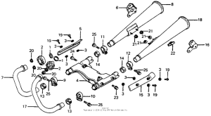 CB400 Глушитель