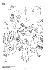 GSX1300R (ABS) Wiring Harness (Gsx1300Ral3 E33)