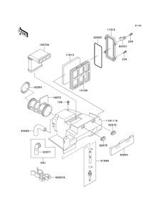 KL250 Воздушный фильтр