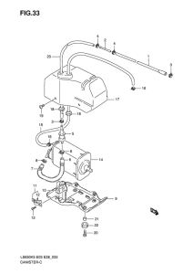 LS650 Адсорбер с активированным углем в сборе