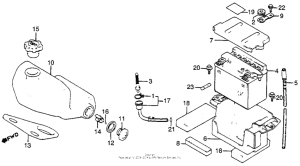 NX50 Oil tank + battery