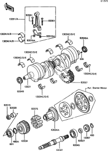 Z550 Коленвал