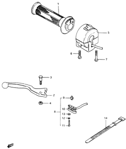 GSX400 Right handle switch