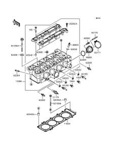 ZX900 Головка цилиндров