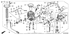 VT750CA Детали карбюратора
