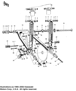  Swing arm / shock absorbers