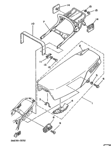 DT50MX Selle. porte -bagages