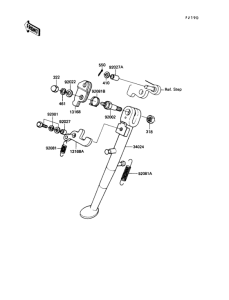 KE100 Подножка