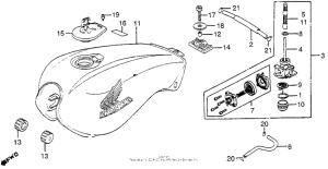 CB550 Топливный бак