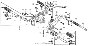 CB400 Подножки