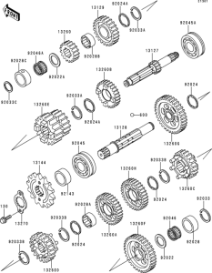 ZX400 Трансмиссия