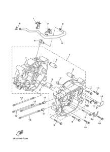 TTR90EW Картер двигателя