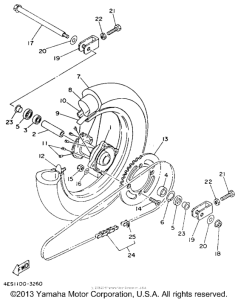 YZ80E1 Переднее колесо