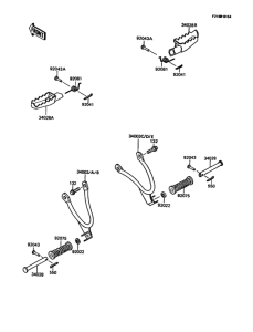 KMX125 Подножки