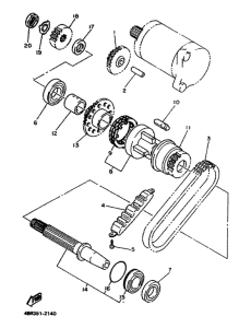 XJ600N Муфта стартера