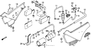 VF1100S Side cover + fuel pump