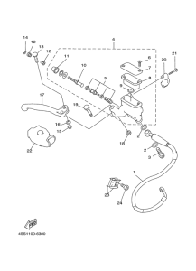 WR250Z Главный тормозной цилиндр