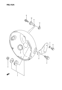 GSX1100 Фара головного света