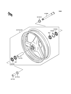 ZX1200 Переднее колесо