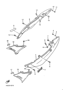 XJ600N Боковые обтекатели