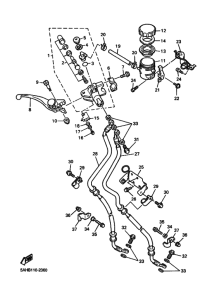 YZF600R YZF600RP Передний тормозной цилиндр