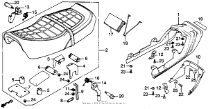 CB450 Сиденье