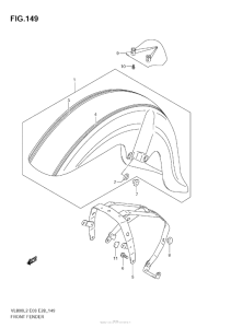 VZ800 Front Fender (Vl800T  E28)