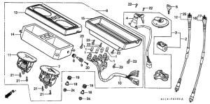 CB125T Meter / key set