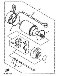 TW200E Стартерный мотор