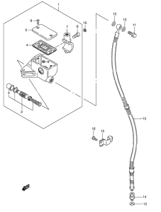 VS800 Передний тормозной цилиндр