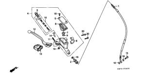 CR80RB Fr. brake master cylinder