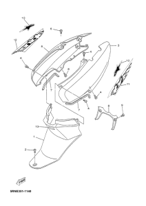 YN50 Боковые обтекатели