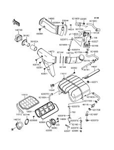 ZX750 Воздушный фильтр