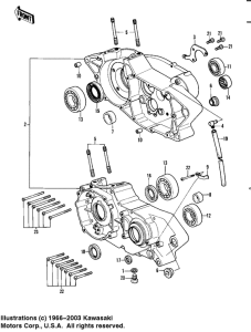 KDX450 Картер двигателя