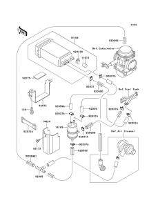 EX500 Испарительная система топлива