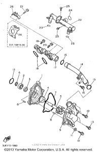 FZR1000F Водяной насос