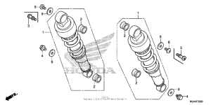 VT750RS Rear shock absorber (3)