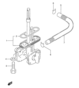 DR200 Топливный кран