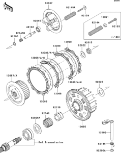 ZR750 Сцепление
