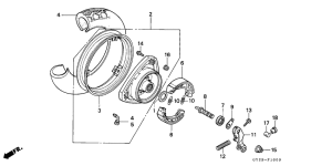 SA75 Rear wheel complete assy