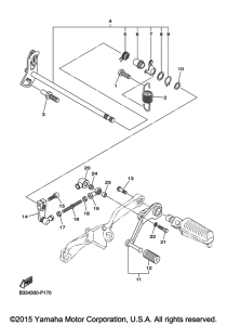 XVS950CR Вал переключения